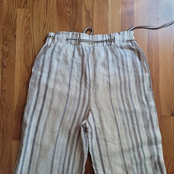 like an angel Wide Leg Drawstring Striped Pants Size L - Picture 4 of 5